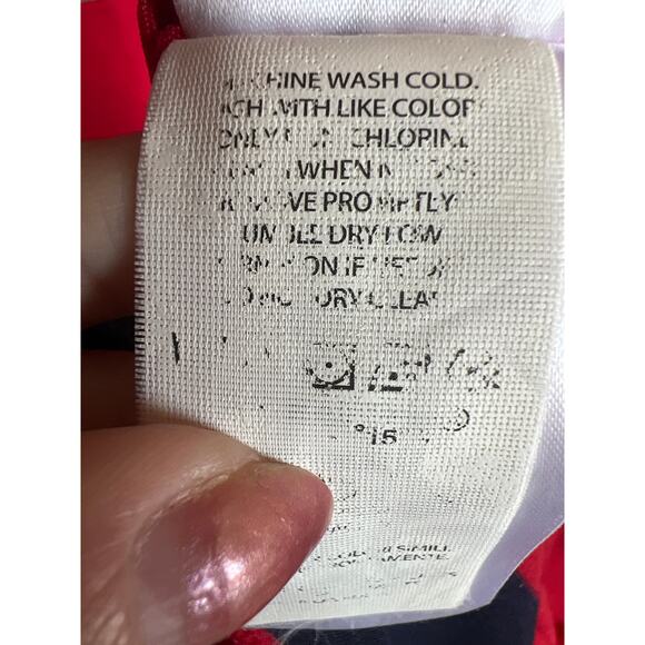 Polo Ralph Lauren Performance Shirt Boys Medium 10-12 Red White Blue Striped SS - Picture 6 of 6